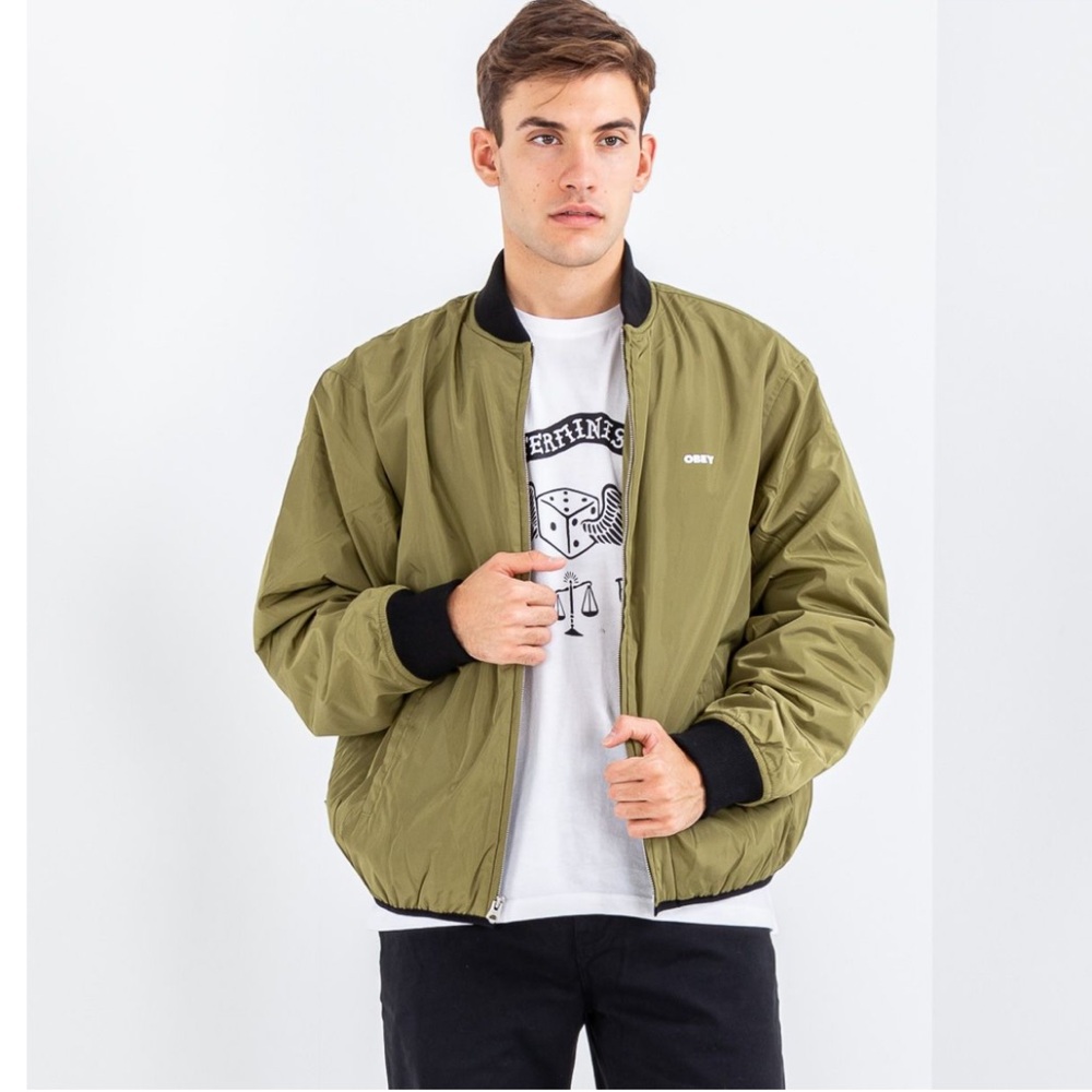 Obey Green Bomber Jacket
